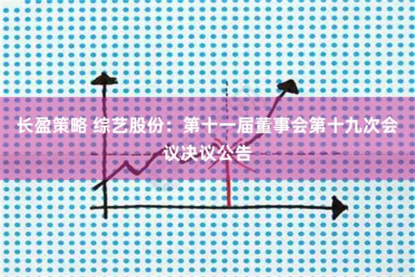 长盈策略 综艺股份：第十一届董事会第十九次会议决议公告