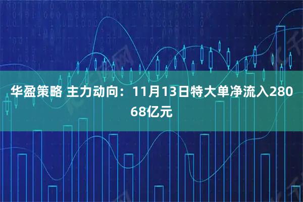 华盈策略 主力动向：11月13日特大单净流入28068亿元